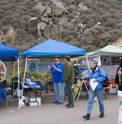 SLO Partners booth at Waterfest 2009 in Morro Bay.